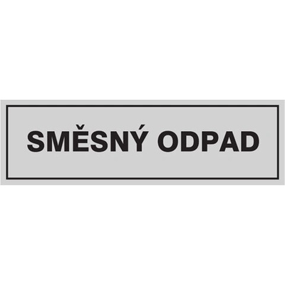 Značka SMĚSNÝ ODPAD, samolepicí fólie, 290 × 85 mm BZ FW796