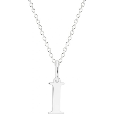Gemmax Řetízek s písmenem „I“ bílé zlato GUSWN-43501-25841