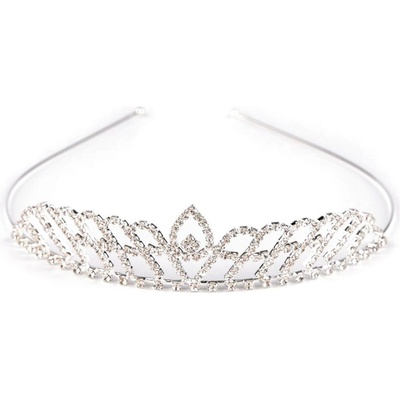 Štrasová čelenka / korunka do vlasů - 1 crystal