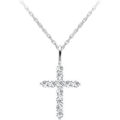Preciosa Designový stříbrný tender cross s kubickou zirkonií Preciosa 5332 00