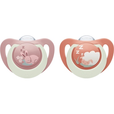 Nuk First Choice Night Cumlík 2 ks Bunny/sheep