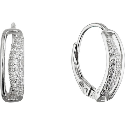 Pavona stříbrné visací náušnice se zirkony 11665.1