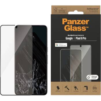 Image 1 of Panzer Стъклен протектор PanzerGlass за Google Pixel 8 Pro, UWF, Antibacterial - Черен