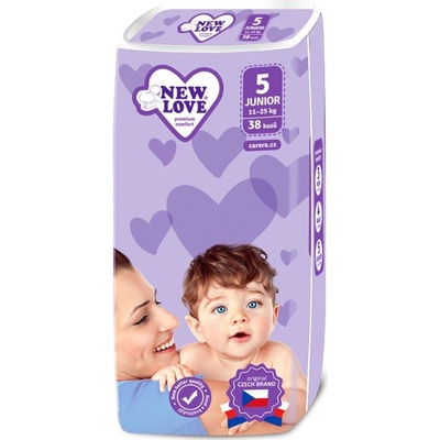 NEW LOVE New Love 5 JUNIOR 11-25 kg 38 ks – Zbozi.Blesk.cz