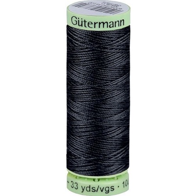Polyesterové nitě Gütermann Jeans návin 30 m, střední, 665 modrošedá tm.