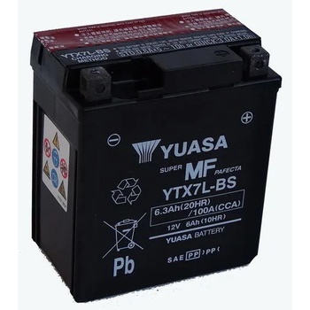 Image 1 of YUASA AGM 12V 6Ah 100A right+ YTX7L-BS
