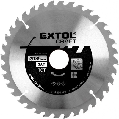 Extol Craft Kotouč pilový 185x30mm, 36 zubů