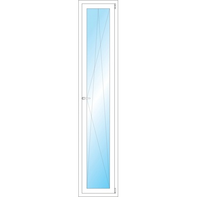 OKNA HNED Plastové okno 46x228 cm bílé otevíravé a sklopné pravé