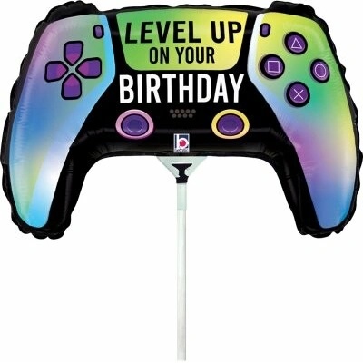 GRABO MINI Ovladač "Level up" HB 14" 35cm fóliový balónek nafukovací