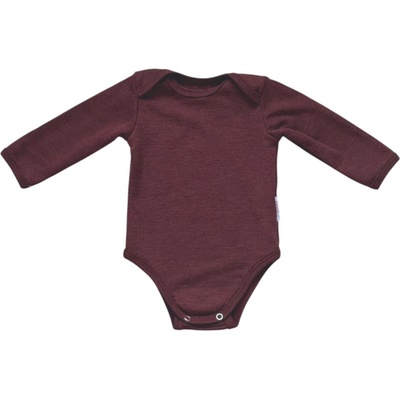 Rostoucí Merino Body MoniLu dl. rukáv vínová Body