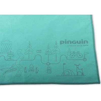 Pinguin uterák Micro towel Map 75 x 150 cm petrol