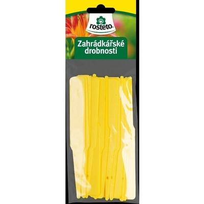 Jmenovka zapich Rosteto SL 140 žlutá 12,5x10x1,7 cm (sada 15ks)