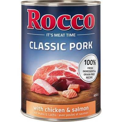 Rocco Classic Pork kuřecí a losos 24 x 400 g