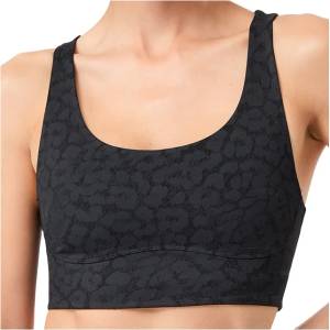 Mandala Дамски спортен сутиен Mandala Women's Sports Bra Printed Sports bra - Leo Black - размер XS (114-3846-0211)
