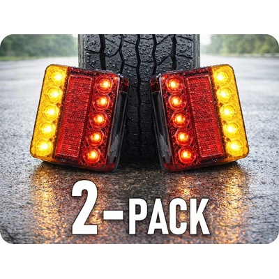 KAMAR LED zadné svetlo 4 funkcie, 3,3W, 12V, IP67/2-PACK! [L1963]