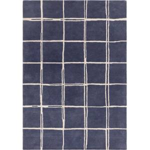 Asiatic Carpets Син ръчно изработен вълнен килим 160x230 cm - Asiatic Carpets (ALBA160230MARI)