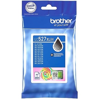 Brother LC527XLBK Black Ink Cartridge for MFCJ5010DW/MFCJ5110DW - 3000 page yield (LC527XLBK)