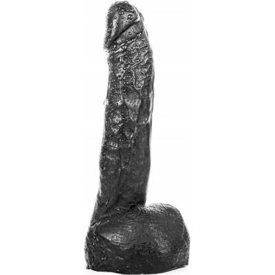 All Black Realistické Dildo 22 cm Čierne