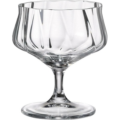 Crystal Bohemia Cettia optic poháry na zmrzlinu 6 x 295 ml