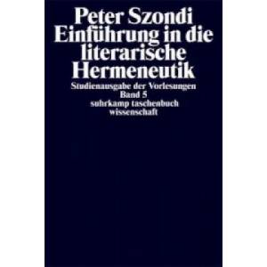 Studienausgabe der Vorlesungen in 5 Bänden | Peter Szondi, Jean Bollack, Helen Stierlin (ISBN: 9783518277249)