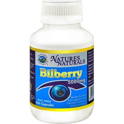 Australian Remedy Bilberry 5000 mg Borůvky 100 kapslí