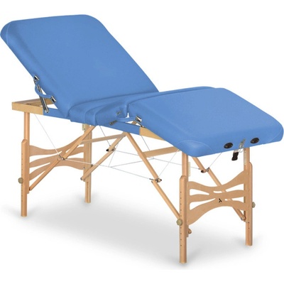 Habys Skládací masážní lehátko Xena Barva: modrá 23 Vinyl Flex, Velikost a barva rámu: 180x70cm buk světlý 180 x 70 cm 20,2 kg 6 barev
