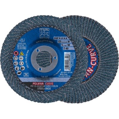 Pferd Brúsny lamelový kotúč 125 x 22,2 mm 40 4007220790151