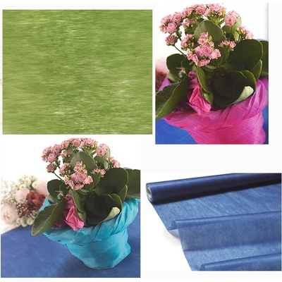 Dekoračný fleecový papier 10 metrov / 30 cm - zelená pistáciová