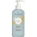Attitude Dětské tělové mýdlo a šampon 2 v 1 Little leaves s vůní vanilky a hrušky 473 ml