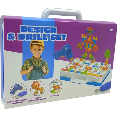 Boys Šroubovací stavebnice s vrtačkou 248 ks