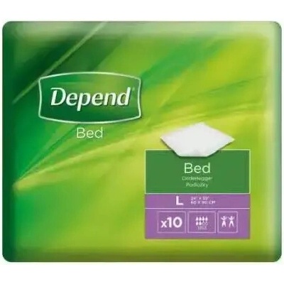 Depend Bed L Absorbčné podložky (60 x 90 cm) 10 ks