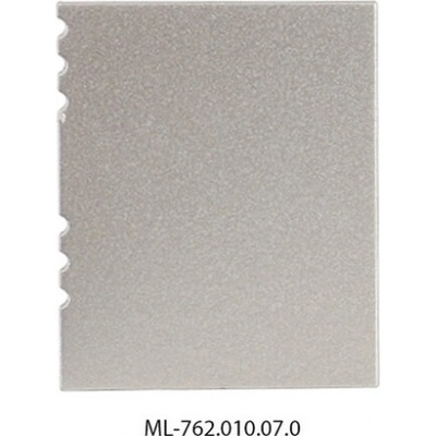 ML-762.010.07.0 Koncovka bez otvoru pro NV, stříbrná barva, 1 ks