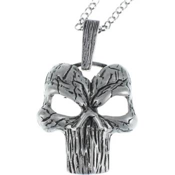 Image 1 of Leather & steel fashion Колие с висулка Череп - lsf4 57