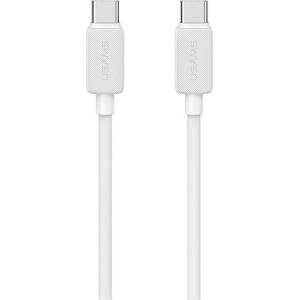 USAMS Кабел USAMS KY Series 60W за USB-C 2m, бял (Usa001656)