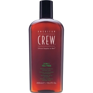 American Crew Шампоан, балсам и душ-гел 3 в 1, с чаено дърво, 450 ml - baby