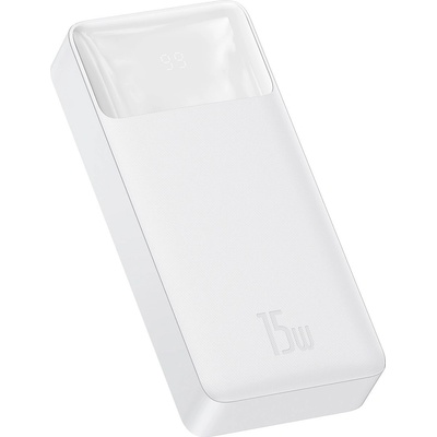 Baseus Външна батерия Baseus Bipow PPBD050102 20000mAh 15W бял + USB-A - Micro USB кабел 0.25m бял (PPBD050102_VZ)