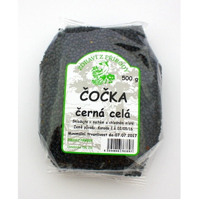 Zdraví z přírody Čočka černá 0,5 kg