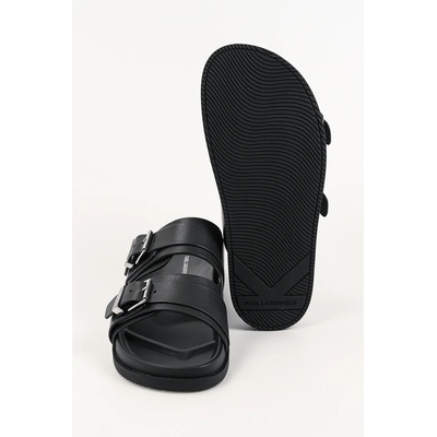 Karl Lagerfeld чехли мъжки от кожа Kaden (KL72106.000)