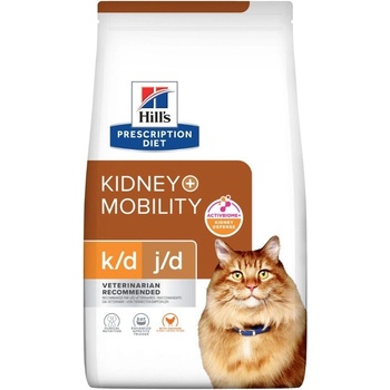 Hill's HILL'S PD K/D Kidney + Mobility гранули за котки, пилешко, 3kg