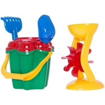 Mikrotrading Mlýnek 26 cm + lopatka a hrabičky 5 barev