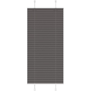 vidaXL Плисирана щора черна 65x100 cm Ширина на плата 64, 4 cm (4015119)