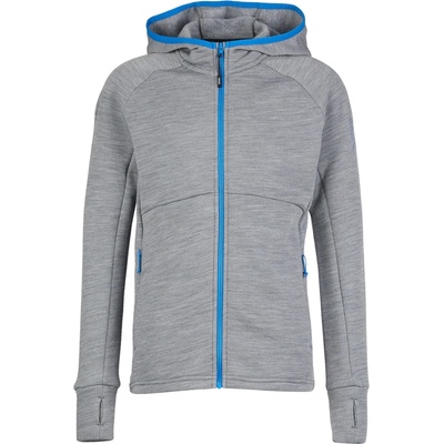 Stoic Детско вълнено яке Stoic Kid's MerinoFleece240 StorforsSt. Zip Hoody Merino hoodie - Light Grey / Melange - размер 164 (EU) (703-6423-0216)