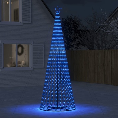 Shumee Vianočný stromček svetelný kužeľ 688 LED studený biely 300 cm