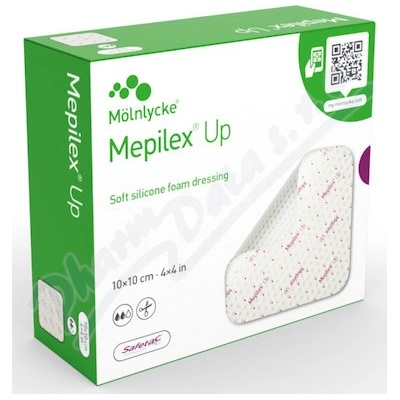 Mepilex Up sterilní silikonové krytí 10 x 10 cm 5 ks