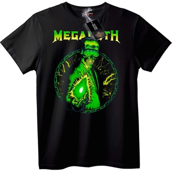NOONEBRAND Тениска Megadeth черепен рок - 2XL, Black