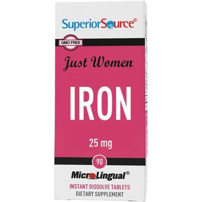SuperiorSource Iron 25 mg | Just Women [90 Подезични таблетки ]