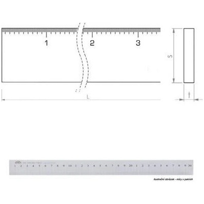 KINEX K-MET Měřítko 24"/25x5/INCH/nerez KI1012-07-024
