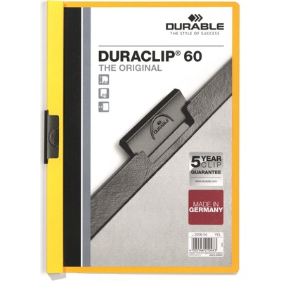 Durable Duraclip 60 A4 dosky s klipom žlté