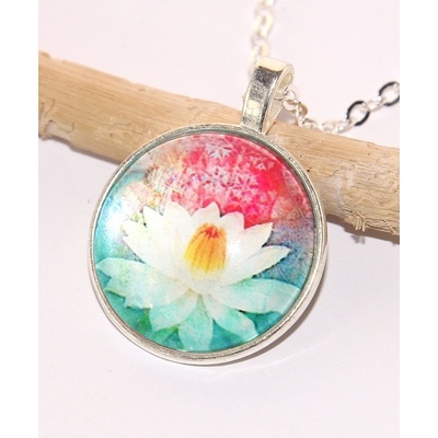 Jewerly Fashion Řetízek Amulet Lotosový květ, Něžná vodní víla 2567