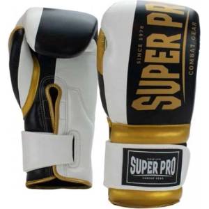 SUPER PRO БОКСОВИ РЪКАВИЦИ SUPER PRO BRUISER BLACK/GOLD - 14 oz